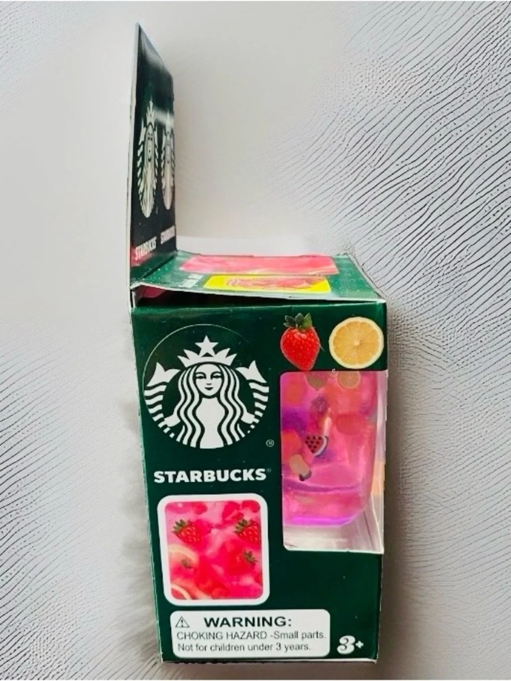 Schylling Nee Doh Starbucks Inspired Strawberry Açaí Lemonade Squishy Toy NEW